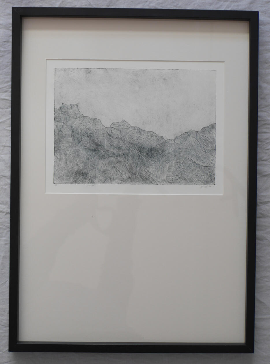 Twizel (drypoint) - SOLD